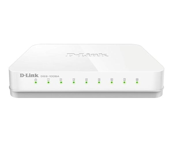 D-Link dgs-1008a 8 Ports 1000 Mbps Network Switch (White)