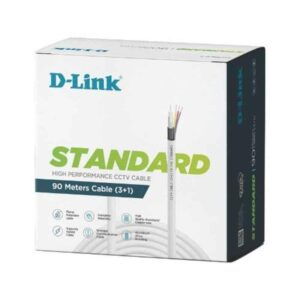 D-Link LAN Cable 90 m Alloy Brading CCTV cable 90  (Compatible with CCTV Camera, White, One Cable)